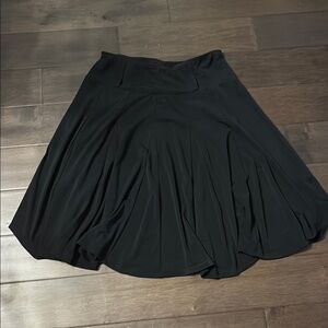 Lapis Black A-Line , stretchy Skirt, belt hooks, belt not included, size medium